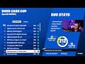 NA Duo Cash Cup Final with FNCS CASTER Jacob PR! #EpicPartner!!!
