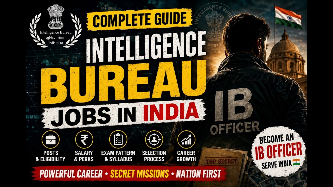 Inside India’s Secret Agency 😱 Intelligence Bureau Jobs Full Details# ...