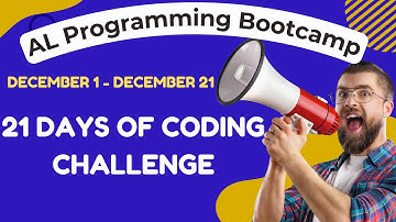 Announcing the ultimate coding challenge: 21 days of AL programming boot camp #bootcamp