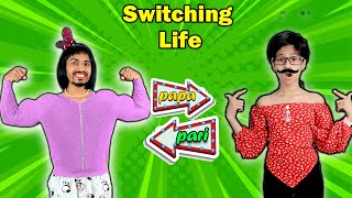 Pari Switching Life With Papa For 24 Hours | Fun Story | Pari's Lifestyle