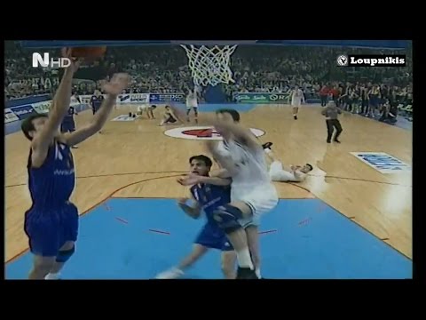 🏀 Το κόψιμο του Βράνκοβιτς στον τελικό του 1996 Παναθηναϊκός - Μπαρτσελόνα 67-66 {11/4/1996}