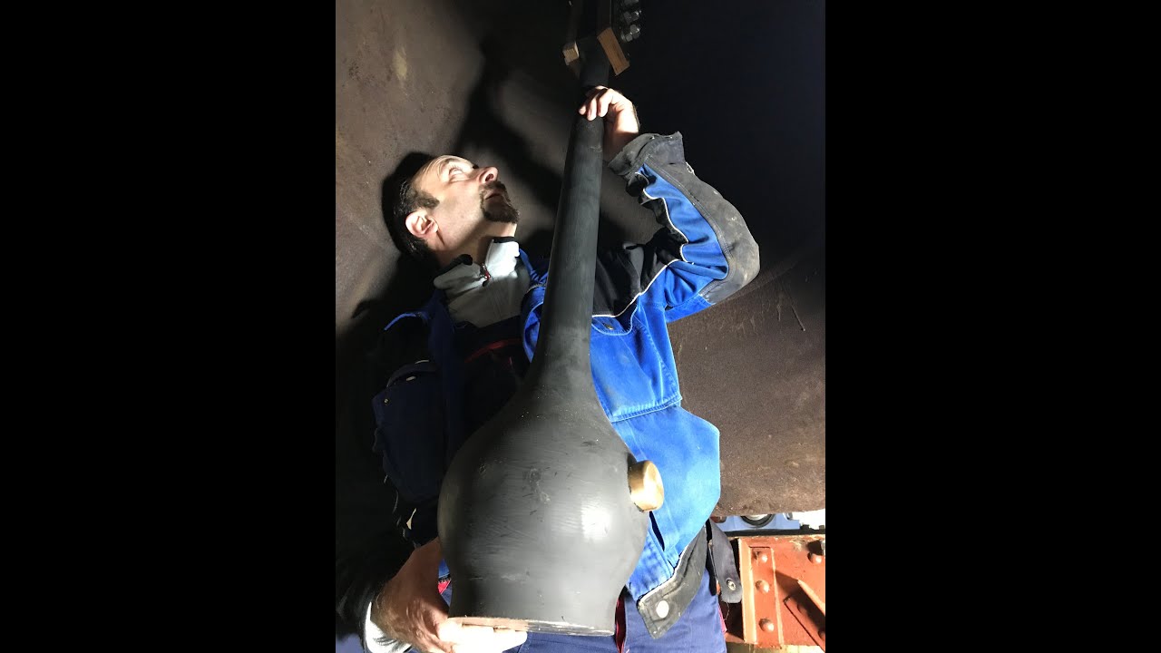 Fallklöppel für gekröpft aufgehängte Glocken