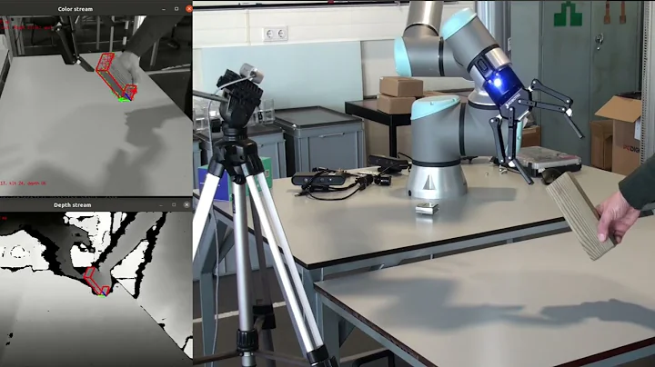 Demo of RGB-D Tracking and Robot Control