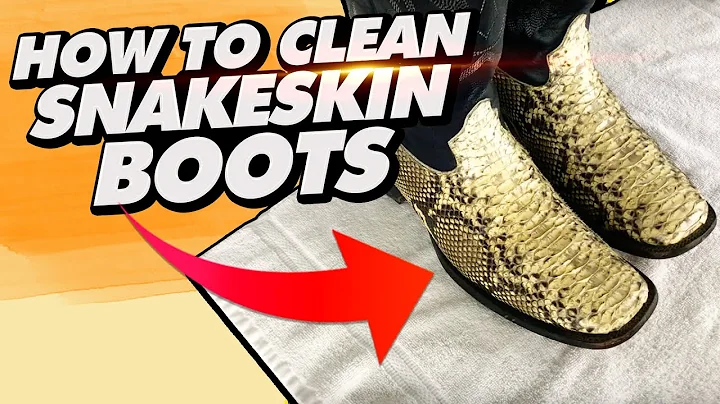 How To Clean Python Boots Or Any Snakeskin Boots