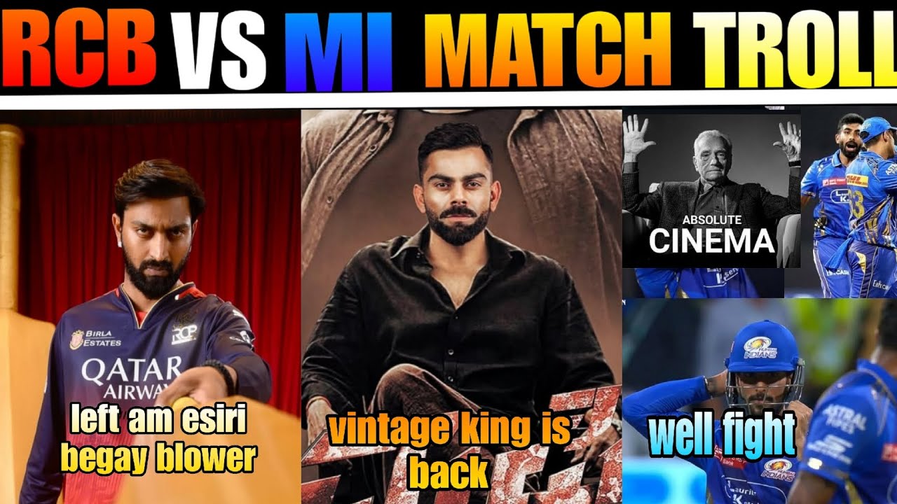RCB VS MI IPL MATCH 2025TELUGU TROLL ROHIT SKY HARDIK 🔥VIRAT 🔥 KRUNAL BUVI hazelwood