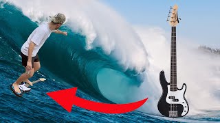 WE SURFED A BASS GUITAR?!?