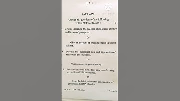 bsc botany hons./plant biotechnology/previous year question paper / berhampur university