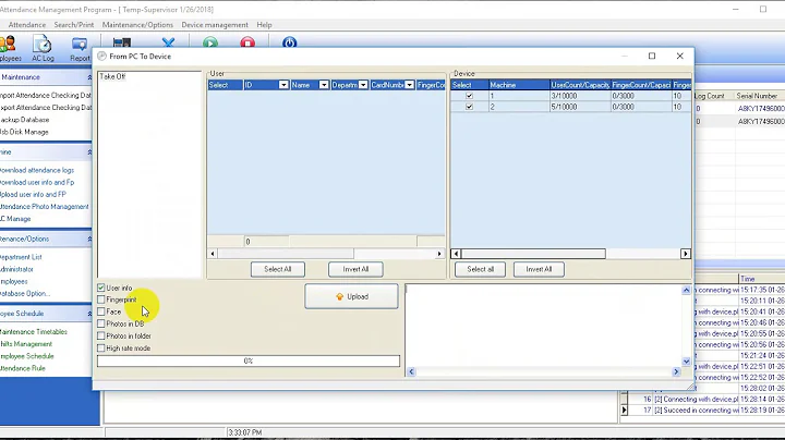 how to Add New user, add Schedule and Upload user to ZKTeco IN01.