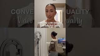 Convert low quality video into high quality ✨ #Shorts