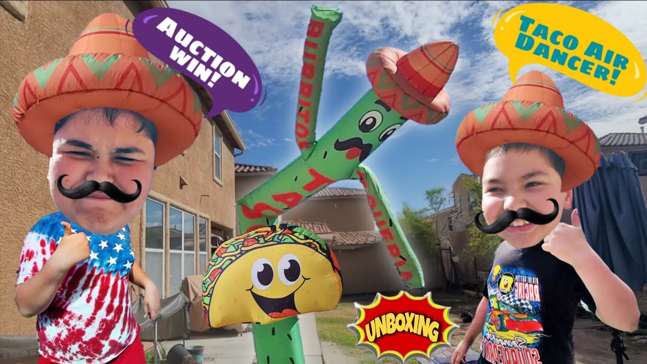 Auction Win Taco🌮Air Dancer! (But WHY Was The Hand STAPLED?!😳) - Unboxing!