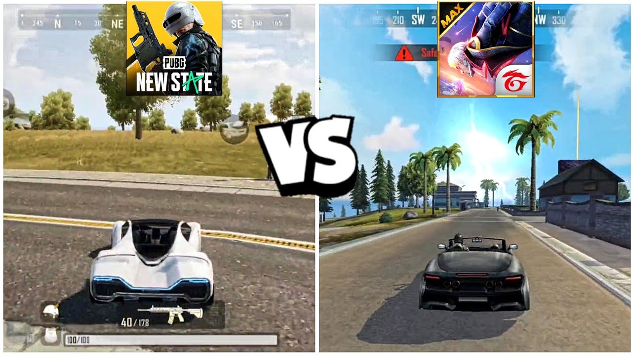 FREE FIRE MAX vs PUBG NEW STATE (Max Graphics) Android Gameplay