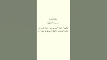 القرآن الكريم سورة العصر #egzonibrahimi #quran #قران_كريم #اكسبلور