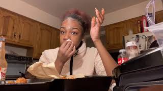 my first MUKBANG with “It’s just wings” 🤔