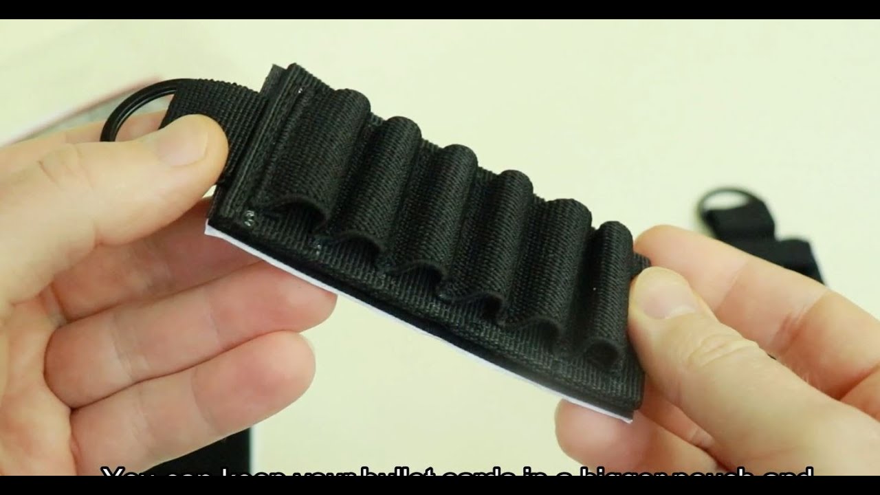 Ammo holders for 6 rounds, velcro side saddle for rifles for 308, 3030