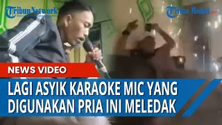 Lagi Enak Karaoke Lagu Dangdut, Mic yang Digunakan Pria ini Meledak Gara-gara Tersambar Petir