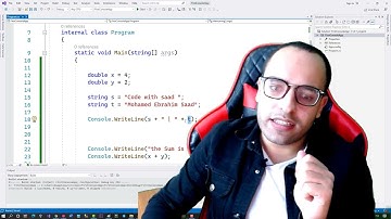 #8 C Sharp Tutorial | C# | Variable Names | String concatenation  | شرح كورس سى شارب 🔥🔥