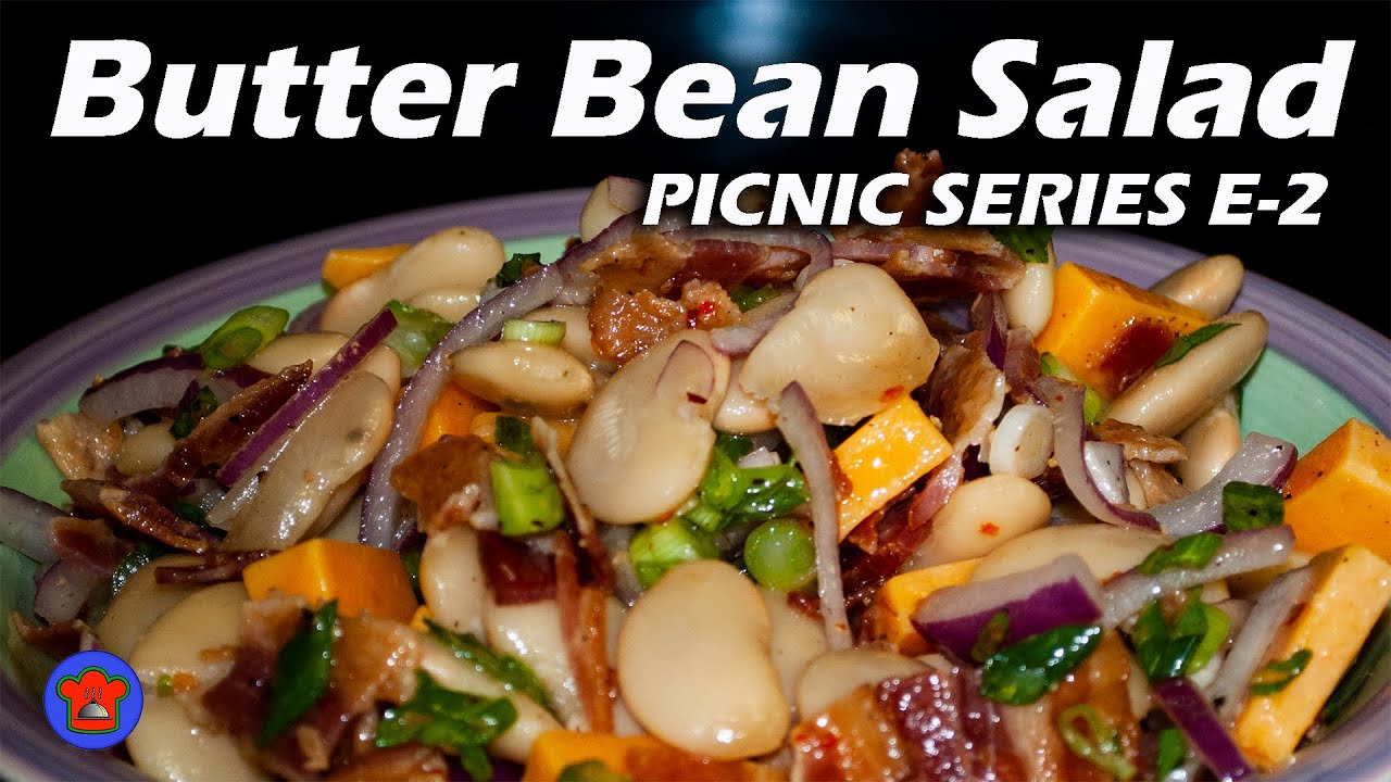 Butter Bean Salad with Bacon and Cheese for Picnics Picnic Recipe