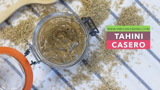 TAHINI CASERO | El secreto para preparar salsa tahini en casa | Receta  casera de tahini paso a paso - YouTube