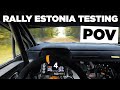 WRC Rally Estonia Testing POV