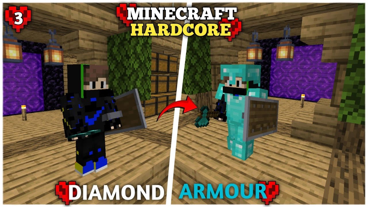 FINALLY, I got diamond armour in Minecraft Hardcore.. MINECRAFT ...