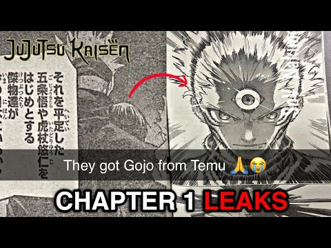 MOJURO CHAPTER 1 Leaks | JJK 3 Chapter 1 Leaks | Gege's New Manga - YouTube
