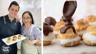Profiterole Recipe From Scratch (With Homemade Gelato) by Sugar Geek Show 5,901 views 1 year ago 11 minutes, 18 seconds