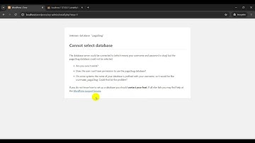 Can not Select Database