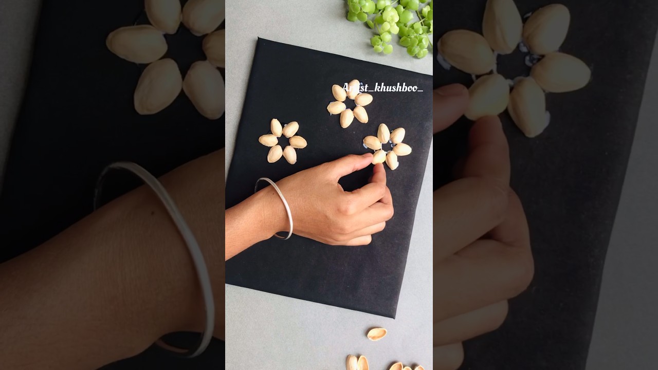 Pista shell wall hanging craft ideas #youtubeshorts #shorts #diy  #wallhanging