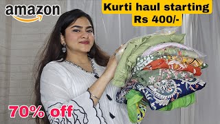Amazon Kurti Gal Under Rs 800 Dailywear Kurti Office College Kurtis Amazon Kurta Set Haul