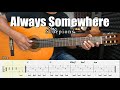 Always Somewhere Scorpions Fingerstyle Guitar Tutorial TAB Lyrics Always Somewhere Scorpions Fingerstyle Guitar Tutorial TAB Lyrics