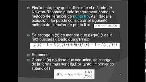 VIDEO NEWTON RAPHSON