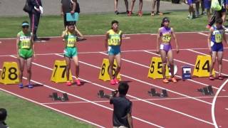 H29三支部陸上大会　共通女子100mH決勝