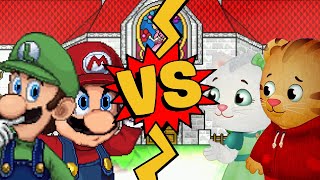 M.u.g.e.n Battles Marioluigi Vs Daniel Tigerkaterina Kittycat
