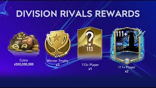I Got FREE 113 Rated Card + 500M Coins Made From DIVISION RIVALS REWARDS - FIFA MOBILE 23