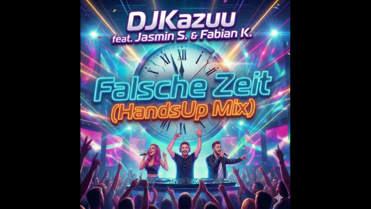 DJKazuu feat. Jasmin .S & Fabian .K - Falsche Zeit (HandsUp Mix) | Official Audio