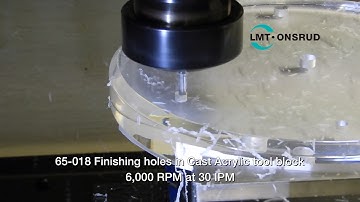 65 018 Finishing in Cast Acrylic by LMT Onsrud