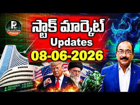 08/06/2026 Stock Market LIVE | US vs Iran War Impact | Sensex Nifty Crash? Gold Silver Crypto Update
