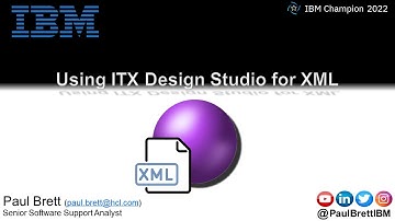 Using ITX Design Studio for XML