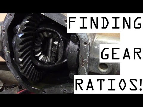 How to find axle gear ratio