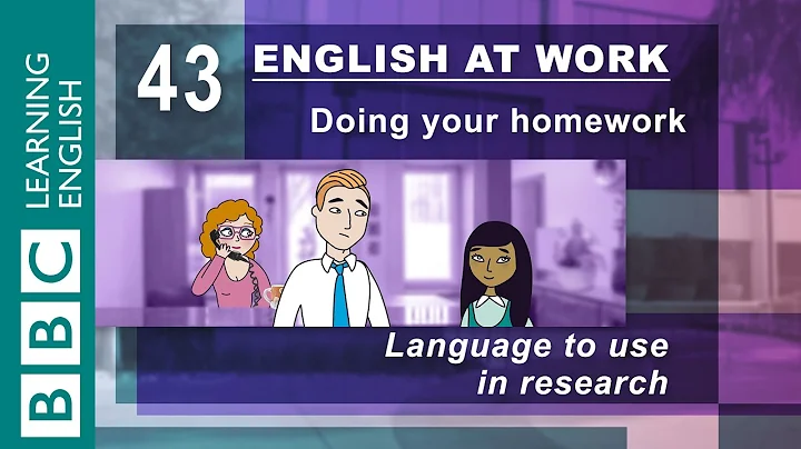 Doing customer research - 43 - English at Work has the phrases for you - DayDayNews