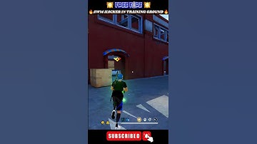 AWM Hacker 🤯 Free Fire AWM Hacker In Training Ground #shorts