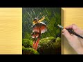 Rainy Day Painting / Acrylic Painting / STEP by STEP #259 / 비오는 풍경 아크릴화