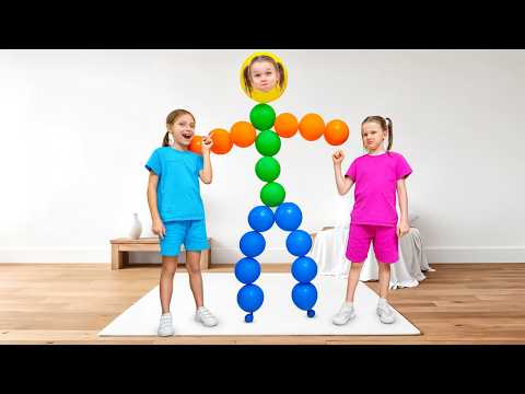 Eva Gets Hit with a Balloon Prank! 🎈 Funny Balloon Stories for Kids