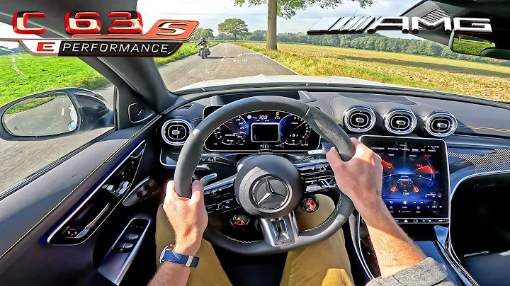 2024 Mercedes AMG C63 S E Performance POV Drive & Slide
