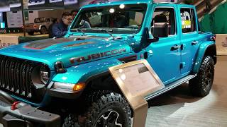 2020 JEEP WRANGLER RUBICON RECON 4 DOOR IN BIKINI BLUE WALK AROUND REVIEW  2020 CHICAGO AUTO SHOW - YouTube