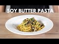 Simple Japanese Pasta Recipe (Soy Butter Pasta with Mushrooms)