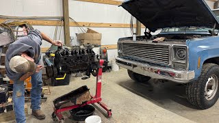 Engine teardown for the 79 Squarebody 