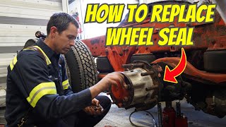 How to Replace Wheel Seal On A Semi Truck Step by Step  Kenworth, Volvo, Freightliner, Cascadia