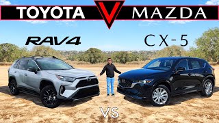 FAMILY RIVALS! -- 2023 Toyota RAV4 vs. 2023 Mazda CX-5: Comparison