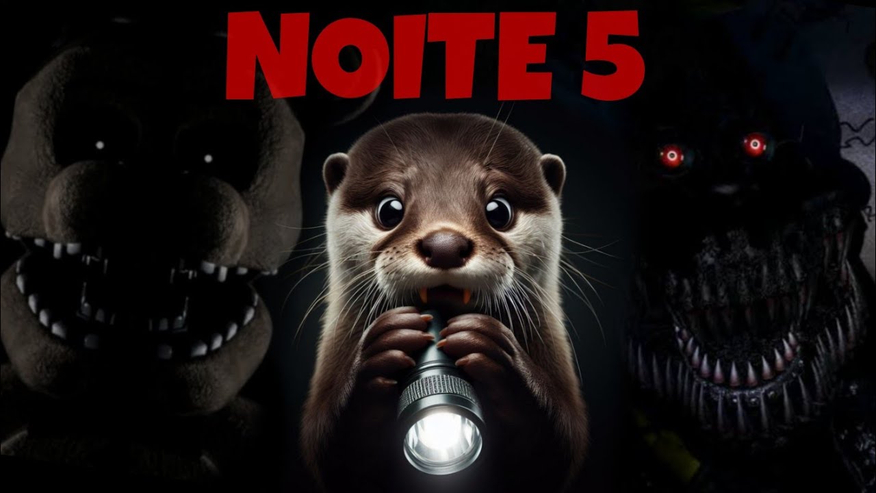 Uma LONTRA tentou SOBREVIVER as NOITES de FNAF do ROBLOX - OtterNight